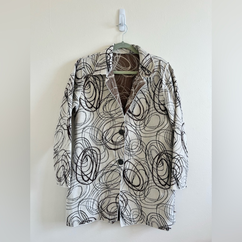 Winding River Vintage Jacket SIZE M CREAM/BLACK